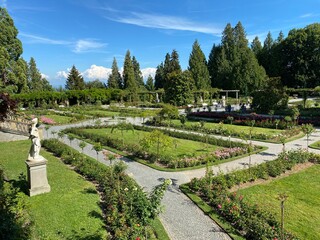 Italian Rose Garden or Italienscher Rosengarten (Flower Island Mainau on the Lake Constance or Die...