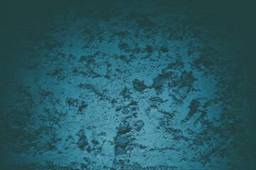 Beautiful turquoise textural background vignette. Trend color 2020