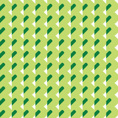 Vector seamless pattern texture background with geometric shapes, colored in green, white colors.