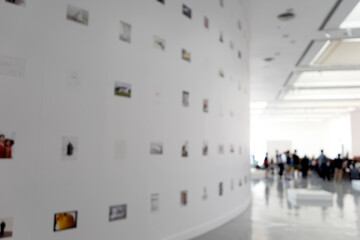 Blur gallery museum white tone