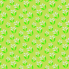 pattern with the image of flowers in warm calm colors