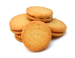 Sweet cookies isolated on a white background