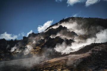 Fototapeta na wymiar Brennisteinsalda volcano in Landmannalaugar, Iceland in the day