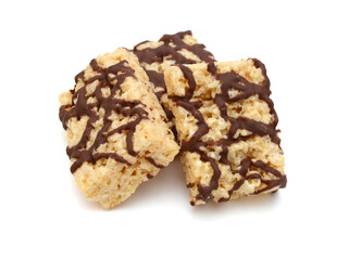 Marshmallow square bar on white
