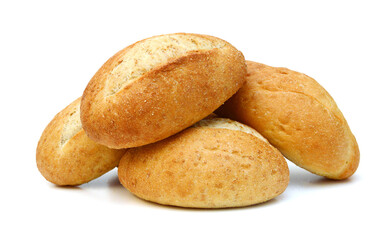 breads isolated on white background