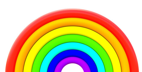 Abstract rainbow 3d rendering