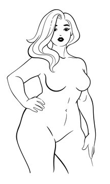 beautiful woman model large size, blank template