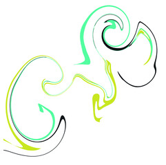 Simple abstract vector spinning colorful whirl texture for your game