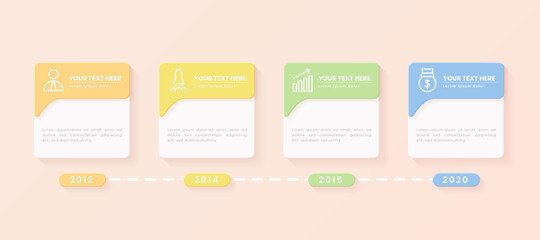 Abstract 3D vector infographic template with a steps for success. Presentation with line elements icons. Business concept design can be used for web, brochure, diagram, chart or banner layout. 