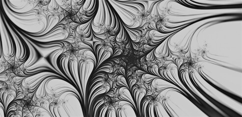 Black & White Abstract Fractal Background - multiple spider-webs woven into this intricate design. Mandelbrot is almost unrecognizable with the colors, textures and patterns. Amazing background...