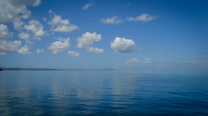 Beautiful landscape with calm and tranquil waters in Salvador, Bahia, Brazil