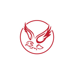 Falcon Logo Template vector