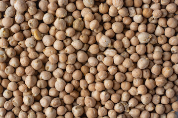 Chickpeas texture. Chickpeas background. Close up photo.