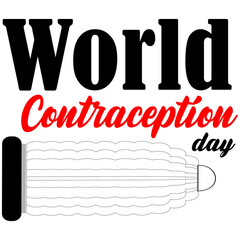 World contraception day. Holidays around the world of contraception day. Vector illustration.