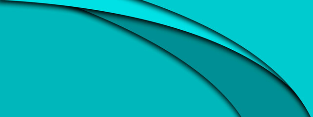 Obraz premium Abstract turquoise modern waves background for luxury banner design