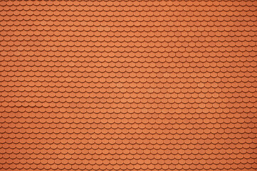 Fototapeta premium Orange Ceramic Roof Tiles Background