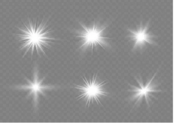 Fotobehang White light stars. © roman11998866