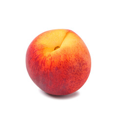 Peach isolated on white background