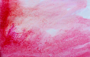 Watercolor crimson-pink background. Blurred lines and spots. Background for web design, Notepad...