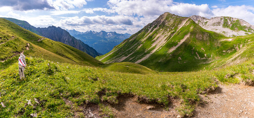 Fantastic hike in the Lechquellen Mountains in Vorarlberg Austria