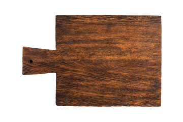 Cutting board, for filing, aged isolated on a white background