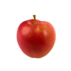 Ripe red apple isolated on white background closeup