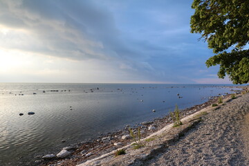 The beach of Visby at Gotland, Sweden Baltic Sea