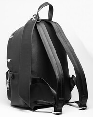 backpack leather bag black baggage modern fashion accessory design