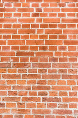 brick red wall texture. background of a old brick house.