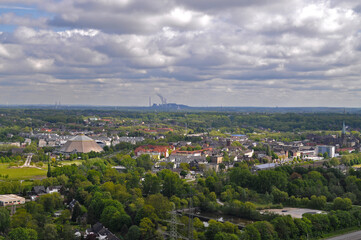 Obraz premium View on the city of Oberhausen, Germany.