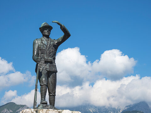 July 05, 2020 - Civenna - Hamlet of the Municipality of Bellagio (Italy) - Monument to the Fallen of all wars