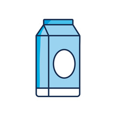 milk box icon, line fill style