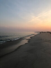 sunset on the beach