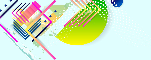 Obraz premium Abstract blue sky abstract background with lines and paint splashes vector illustration eps 10