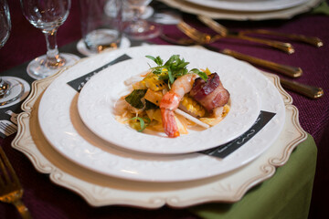 Shrimp and bacon entree