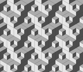 Abstract seamless cubes background