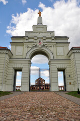 The entrance gate to the palace and great ensemble of the Sapieha family - Ruzhany Palace, Belarus
