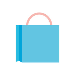 shopping bag icon, silhouette style