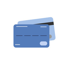 Credit card icon. Plastic card vector