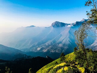 Fototapeta premium This beautiful landscape was captured in unarmed during dawn.