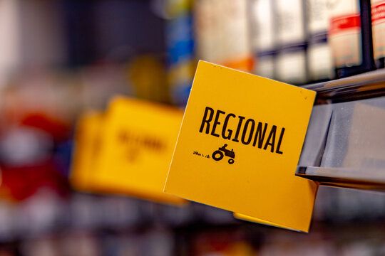 Regional, Zeichen im Supermarkt