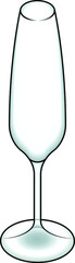 A champagne flute.