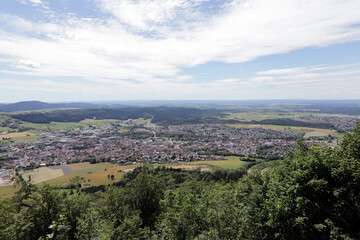 Blick vom Dreifaltigkeitsberg auf Spaichigen