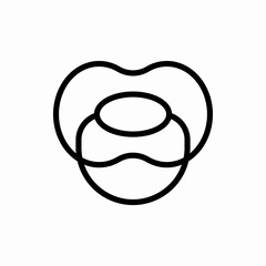 Outline nipple icon.Nipple vector illustration. Symbol for web and mobile