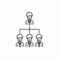 Outline organization icon.Organization vector illustration. Symbol for web and mobile