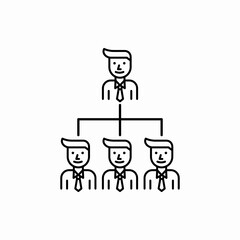 Outline organization icon.Organization vector illustration. Symbol for web and mobile