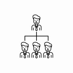 Outline organization icon.Organization vector illustration. Symbol for web and mobile