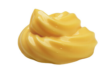 Cheese sauce, stain, liquid isolated on white