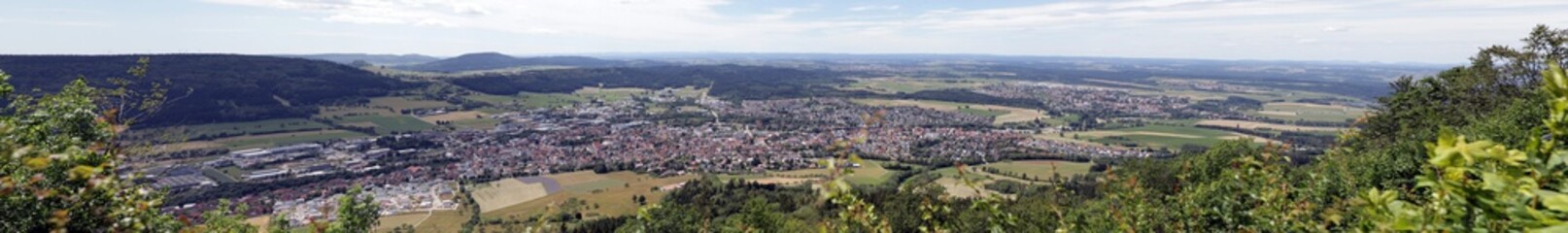 Fototapeta na wymiar Blick vom Dreifaltigkeitsberg auf Spaichigen
