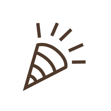 recommend clip art: Simple linear icon with flapper